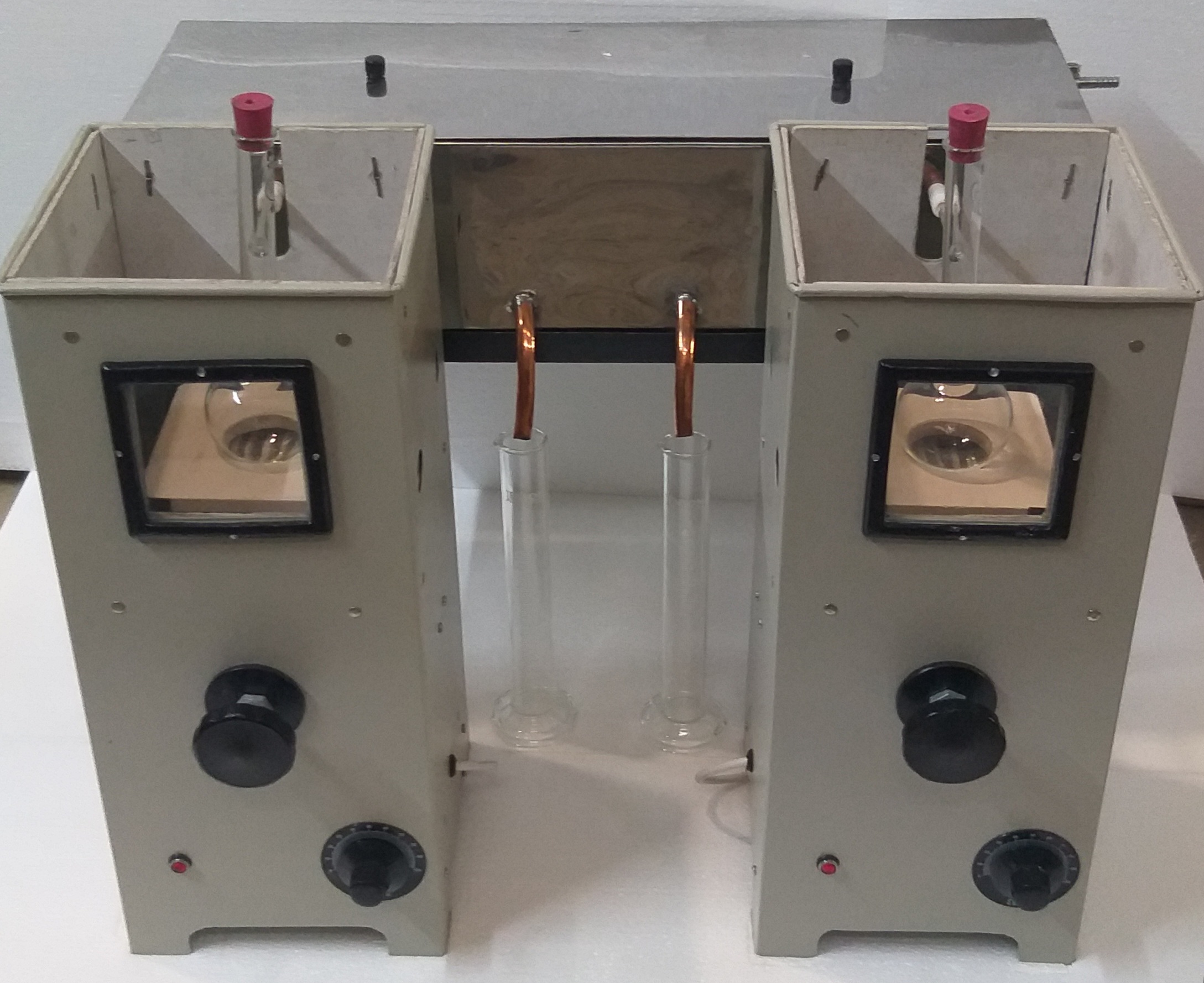 TWIN DISTILLATION APPARATUS-VOLTAGE VARRIER (ASTM D86)